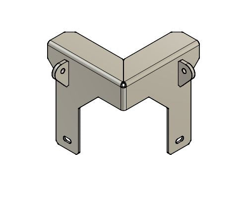 Universal Dock Aluminum Dual Weld Lug Guy Cable Bracket (Corner Mount)