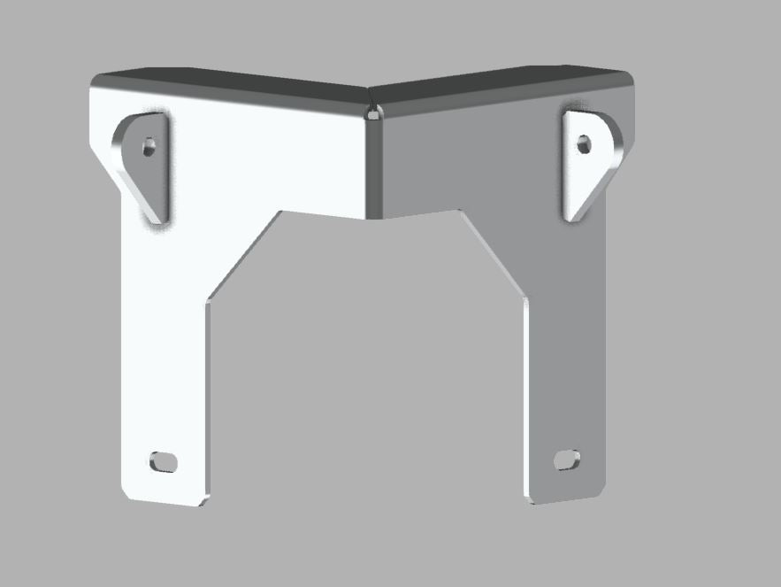 Universal Dock Aluminum Dual Weld Lug Guy Cable Bracket (Corner Mount)