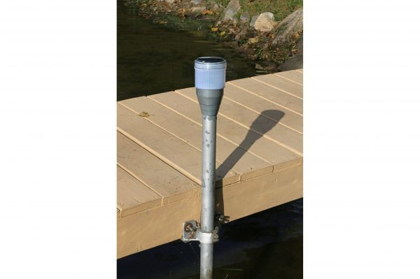 Solar Dock Post Lights (Round) – 2 Pack