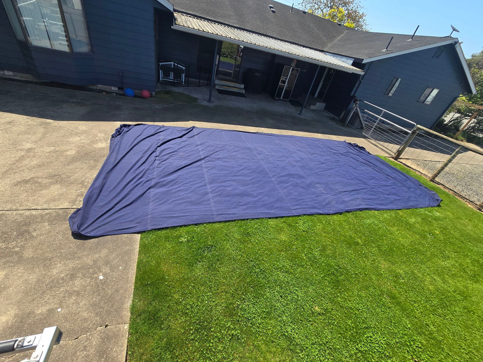 REPAIRED SUNSTREAM SUNBRELLA HOVER COVER CANVAS FOR FL10 FLOATLIFT (NAVY COLOR)