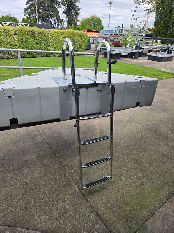 4 Step Stainless Telescoping Ladder for Standard Dock & EZ Dock