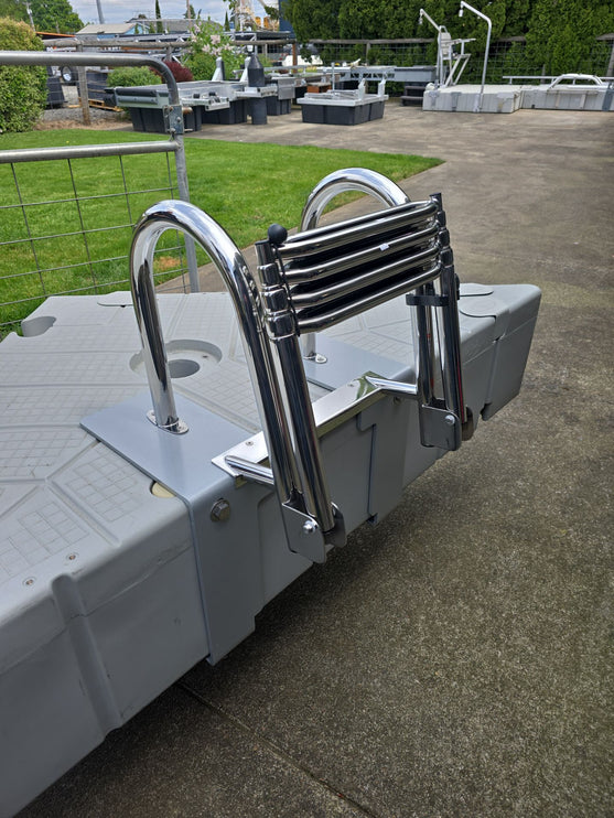 4 Step Stainless Telescoping Ladder for Standard Dock & EZ Dock