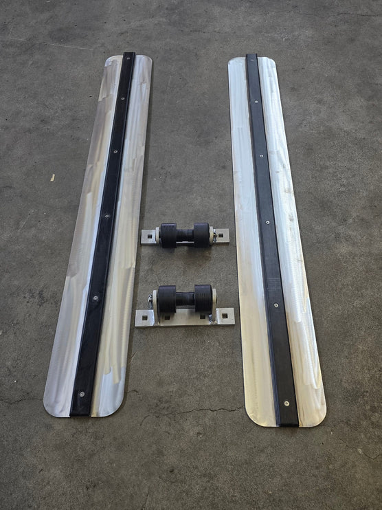 Aluminum Bearing Plates With Grooved Roller Assemblies