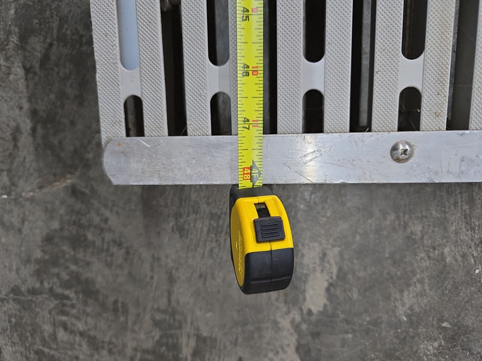 (USED) 48" x 35.5" Transition Plate w/ Thru Flow Decking (Grey)