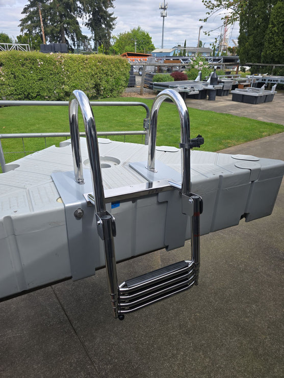 4 Step Stainless Telescoping Ladder for Standard Dock & EZ Dock