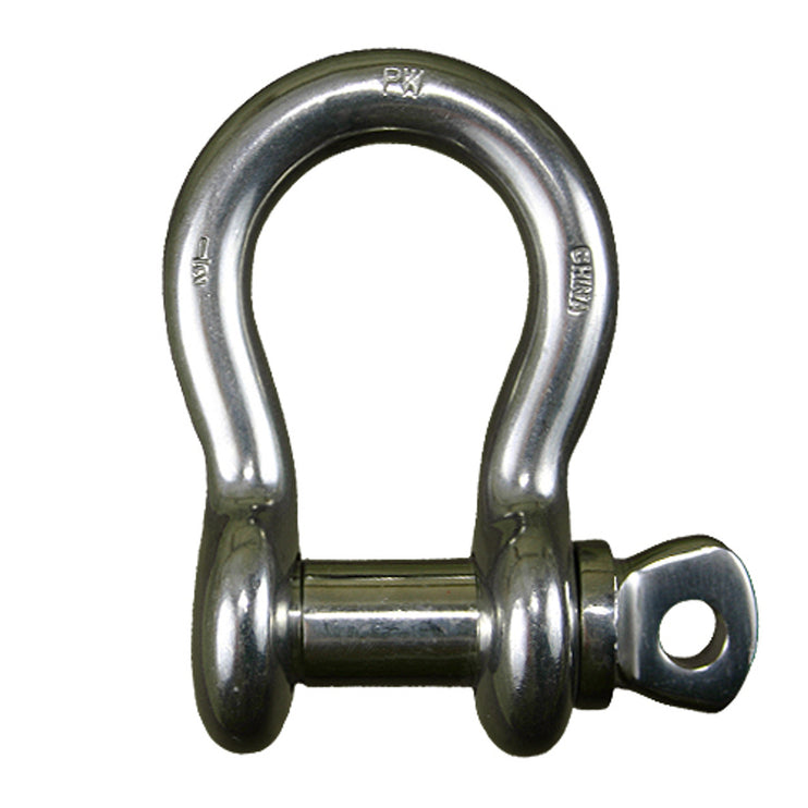 Screw Pin Shackle, 3/4" Stainless Steel