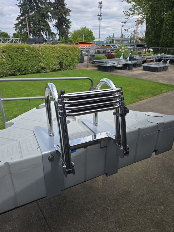 4 Step Stainless Telescoping Ladder for Standard Dock & EZ Dock