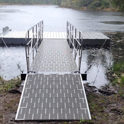 EZ Dock Aluminum Dual Weld Lug Guy Cable Bracket (2 Pocket Fascia Mount)