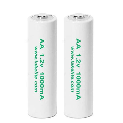 2 Pack AA 1.2V 1000mA Rechargeable Batteries