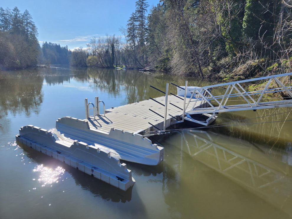 Offset Kayak Paddle Board Rack For EZ Dock (2 place or 4 place)