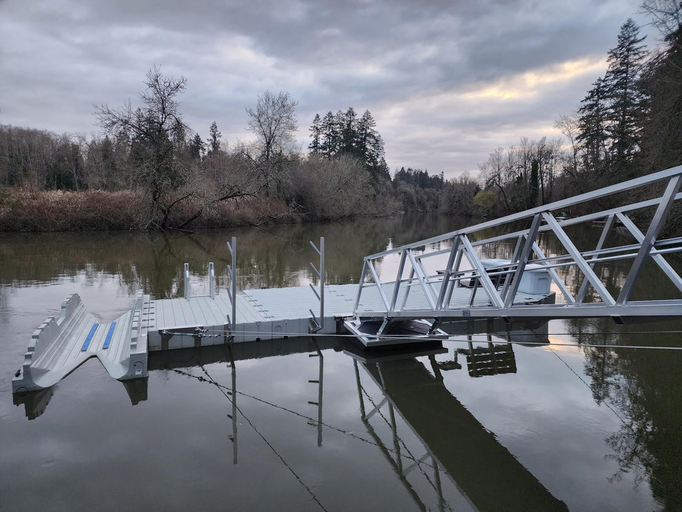 Offset Kayak Paddle Board Rack For EZ Dock (2 place or 4 place)