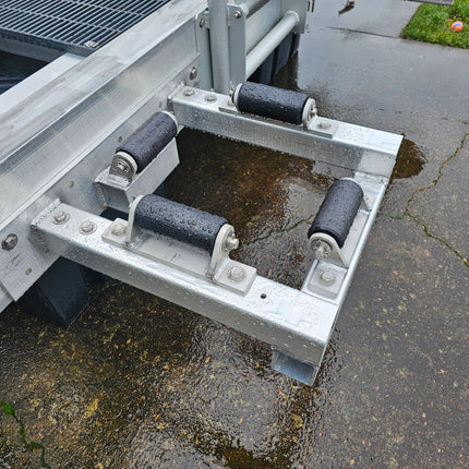 Aluminum Pile Brackets W/ Rollers
