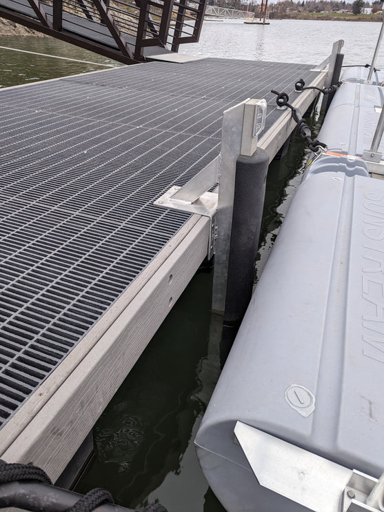 HD Aluminum Vertical Fender Bracket Assembly EZ Dock HD 60" Vertical Fender Bracket Assembly