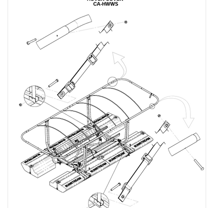 FL6 HOVER COVER HIGH WIND STRAP KIT (PAIR)