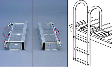 Wide Step Dock Ladders