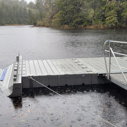 EZ Dock Aluminum Dual Weld Lug Guy Cable Bracket (2 Pocket Fascia Mount)