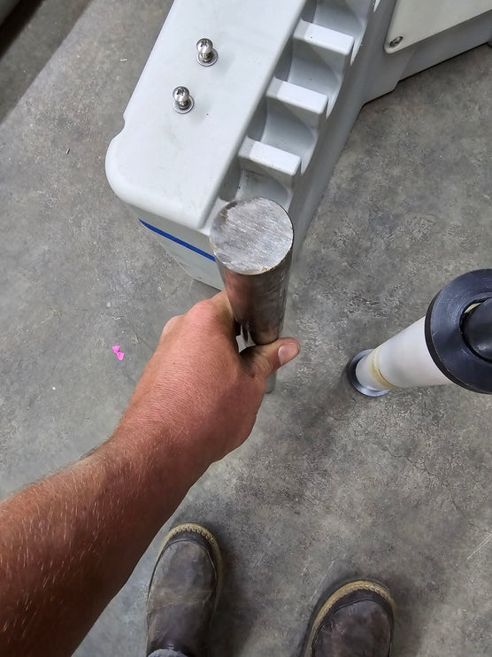 (USED) EZ Dock Grey 300810 Bracket W/ Heavy Duty Cross Bar Upgrade