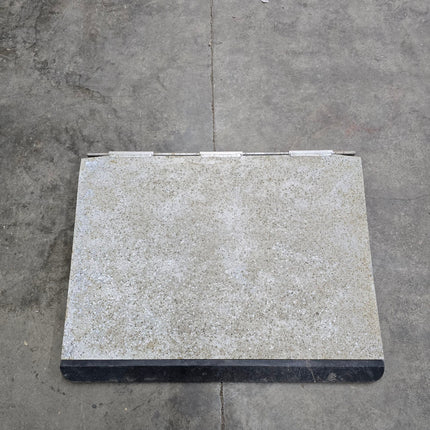 USED 35" W x 24"L Aluminum Transition Plate w/ Slip-Resistant Surface & UHMW Drag Edge