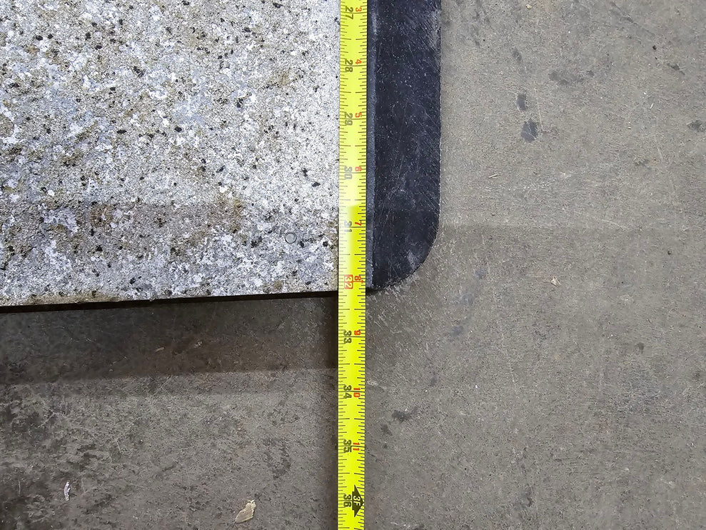 (USED) 35" W x 24"L Aluminum Transition Plate w/ Slip-Resistant Surface & UHMW Drag Edge