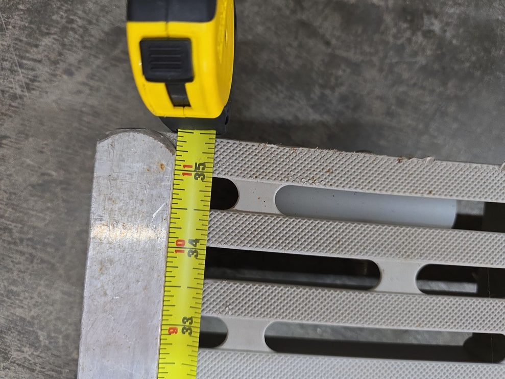 (USED) 48" x 35.5" Transition Plate w/ Thru Flow Decking (Grey)