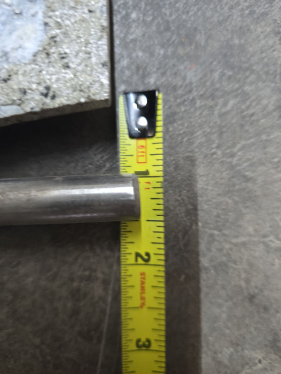 (USED) 35" W x 24"L Aluminum Transition Plate w/ Slip-Resistant Surface & UHMW Drag Edge