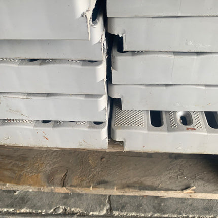 (USED) 1' X 2' TITAN DECK PANELS - GREY (55 PIECE PALLET)