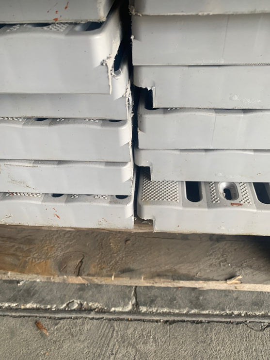 (USED) 1' X 2' TITAN DECK PANELS - GREY (55 PIECE PALLET)