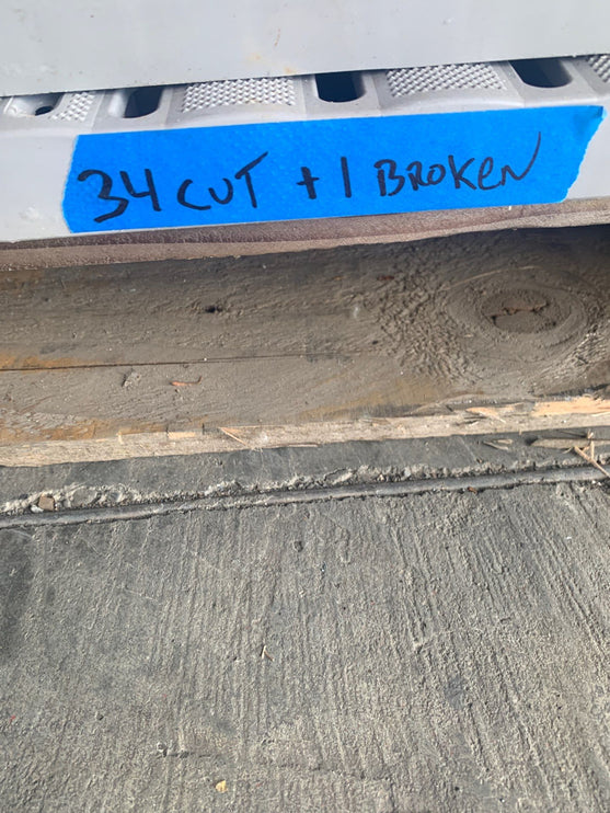 (USED) 1' X 2' TITAN DECK PANELS - GREY (55 PIECE PALLET)