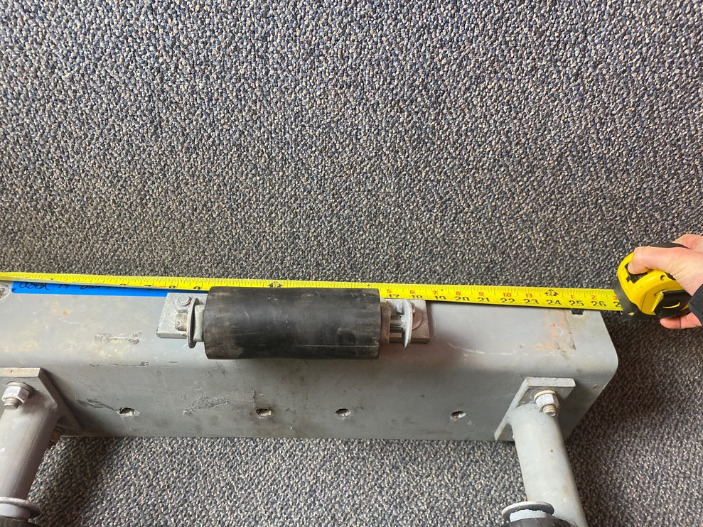 14" STEEL PILE BRACKET W/ RUBBER ROLLER ASSEMBLIES (REFURBISHED)