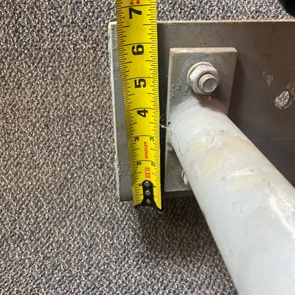 14" STEEL PILE BRACKET W/ RUBBER ROLLER ASSEMBLIES (REFURBISHED)