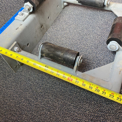 14" STEEL PILE BRACKET W/ RUBBER ROLLER ASSEMBLIES (REFURBISHED)