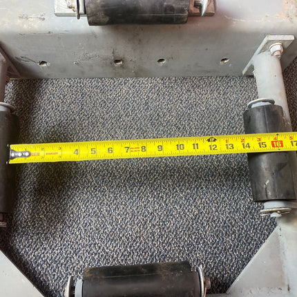 14" STEEL PILE BRACKET W/ RUBBER ROLLER ASSEMBLIES (REFURBISHED)