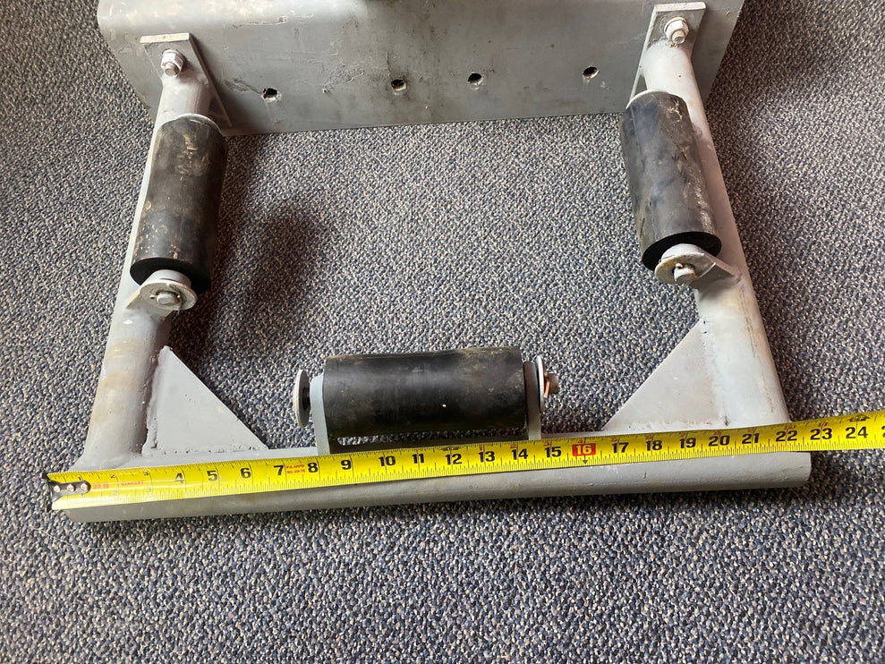 14" STEEL PILE BRACKET W/ RUBBER ROLLER ASSEMBLIES (REFURBISHED)