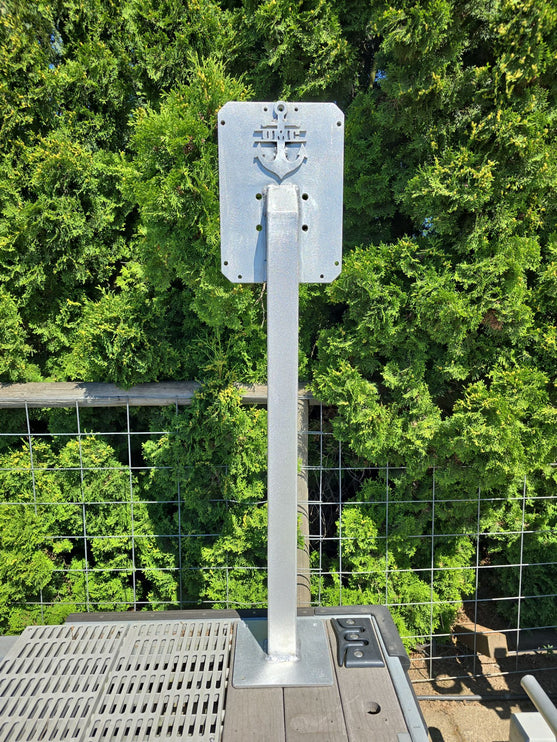 60" ALUMINUM VERTICAL CONTROL MOUNT FOR LAKE LIFTER CONTROL (INCLUDES SS MOUNTING HARDWARE)