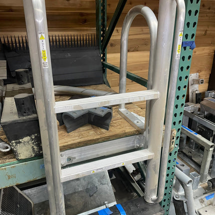 Used 3-Step Aluminum Floatstep Ladder