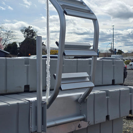 Wide Step Aluminum Dog (And Human!) Ladder-EZ DOCK & STANDARD