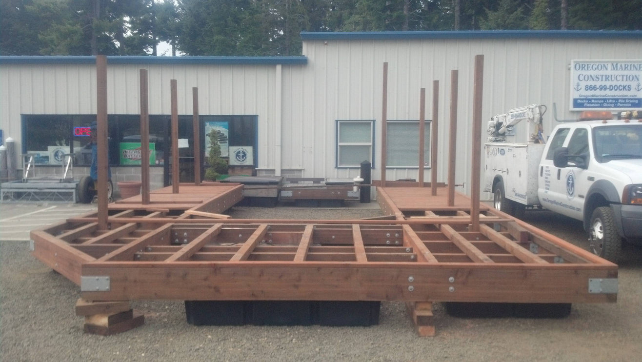 Cedar Frame Wood Docks By OMC