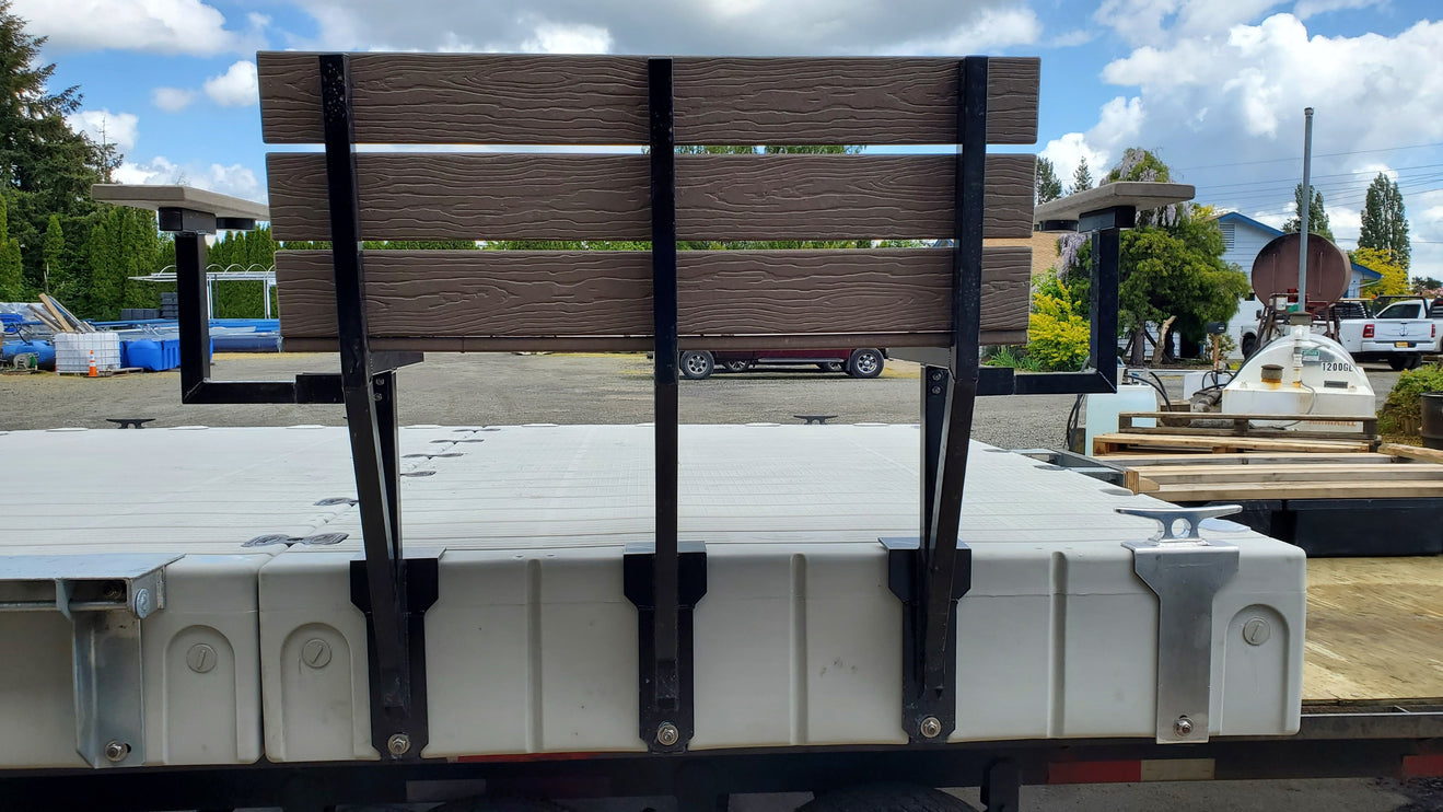 5’ Bench with arm rests (EZ Dock Mount)