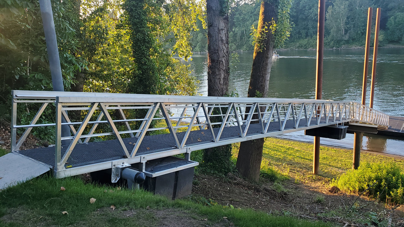 Adjustable Aluminum Float Cradle for Gangway