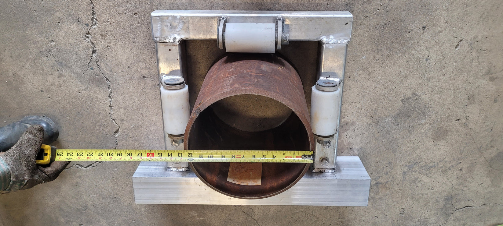 HD 14" ALUMINUM PILE BRACKET FOR 12" PIPE-REFURBISHED