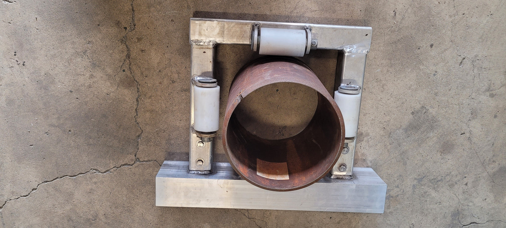 HD 14" ALUMINUM PILE BRACKET FOR 12" PIPE-REFURBISHED