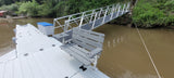 4 Pocket Aluminum Float Hinge Bracket for EZ Dock for 3' & 4' Gangways