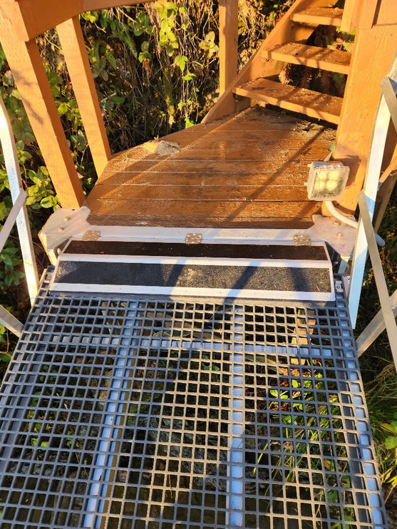 3' Aluminum Hanging Shackle Bracket w/ Cover Plate & Grip Traction