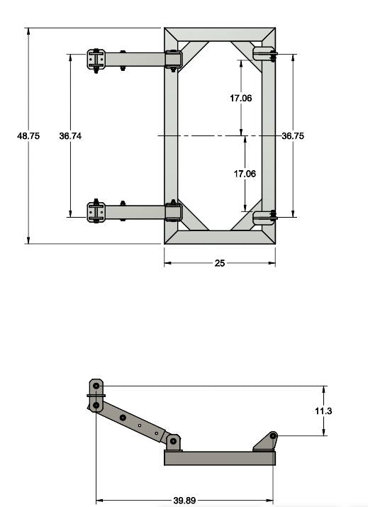 Adjustable Aluminum Float Cradle for Gangway