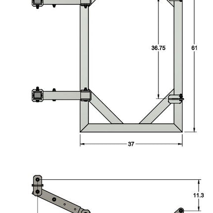 Adjustable Aluminum Float Cradle for Gangway