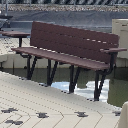 5’ Bench with arm rests (EZ Dock Mount)