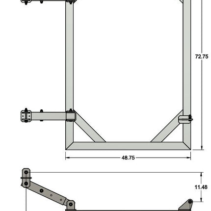 Adjustable Aluminum Float Cradle for Gangway