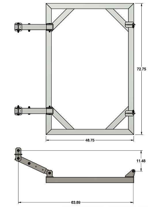 Adjustable Aluminum Float Cradle for Gangway