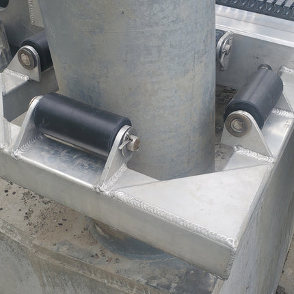 Aluminum Pile Brackets W/ Rollers