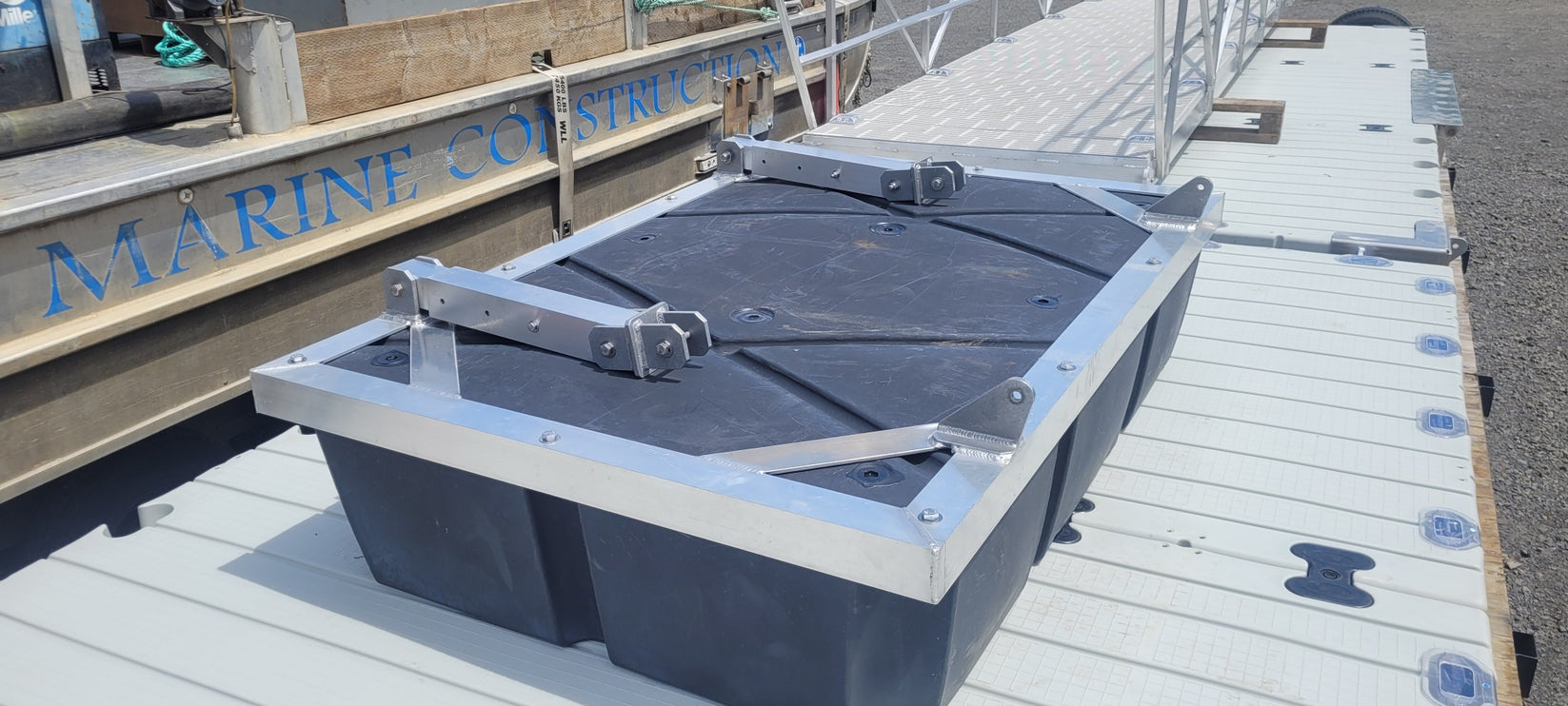 Adjustable Aluminum Float Cradle for Gangway